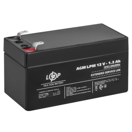 Акумулятор AGM LPM 12V - 1.3 Ah