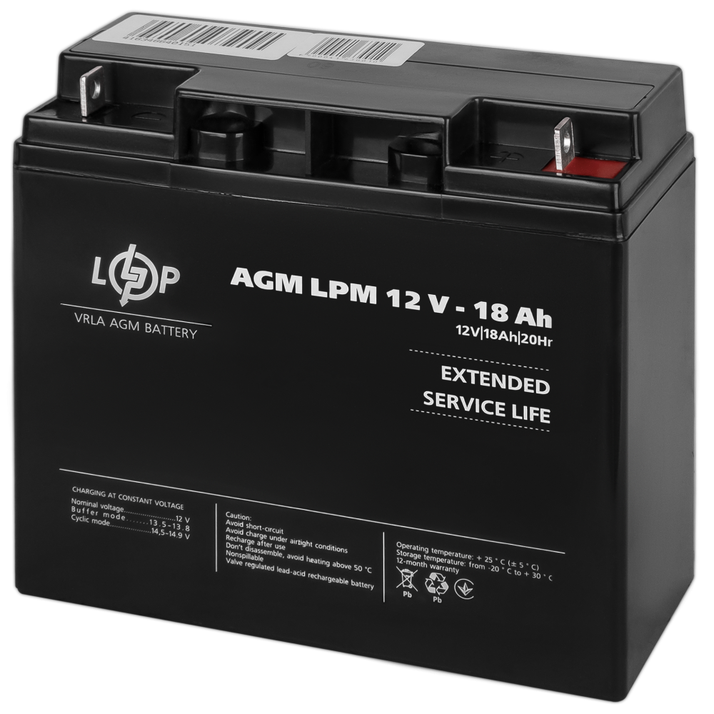 Акумулятор AGM LPM 12V - 18 Ah для Mercedes
