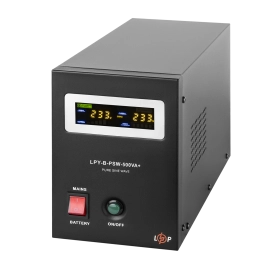 ДБЖ з правильною синусоїдою 12V LPY-B-PSW-500VA+ (350Вт) 5A/10A