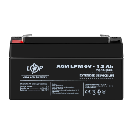 Акумулятор AGM LPM 6V - 1.3 Ah