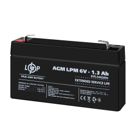 Акумулятор AGM LPM 6V - 1.3 Ah