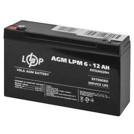 Акумулятор AGM LPM 6V - 12 Ah