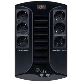 Лінійно-інтерактивне ДБЖ LP 850VA-6PS (595Вт)