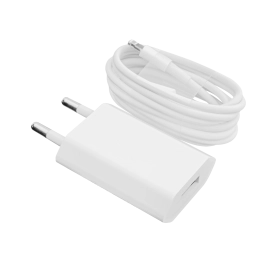 Зарядний пристрій + кабель Lightning LP АС-005 USB 5V 1A ОЕМ White