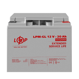 Акумулятор гелевий LPM-GL 12V - 20 Ah