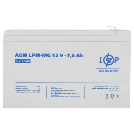 Акумулятор мультигелевий LPM-MG 12V - 7.5 Ah