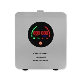 Джерело безперебійного живлення (інвертор) Qoltec 800 ВА 560 Вт Pure Sine Wave з чистою синусоїдою 50720