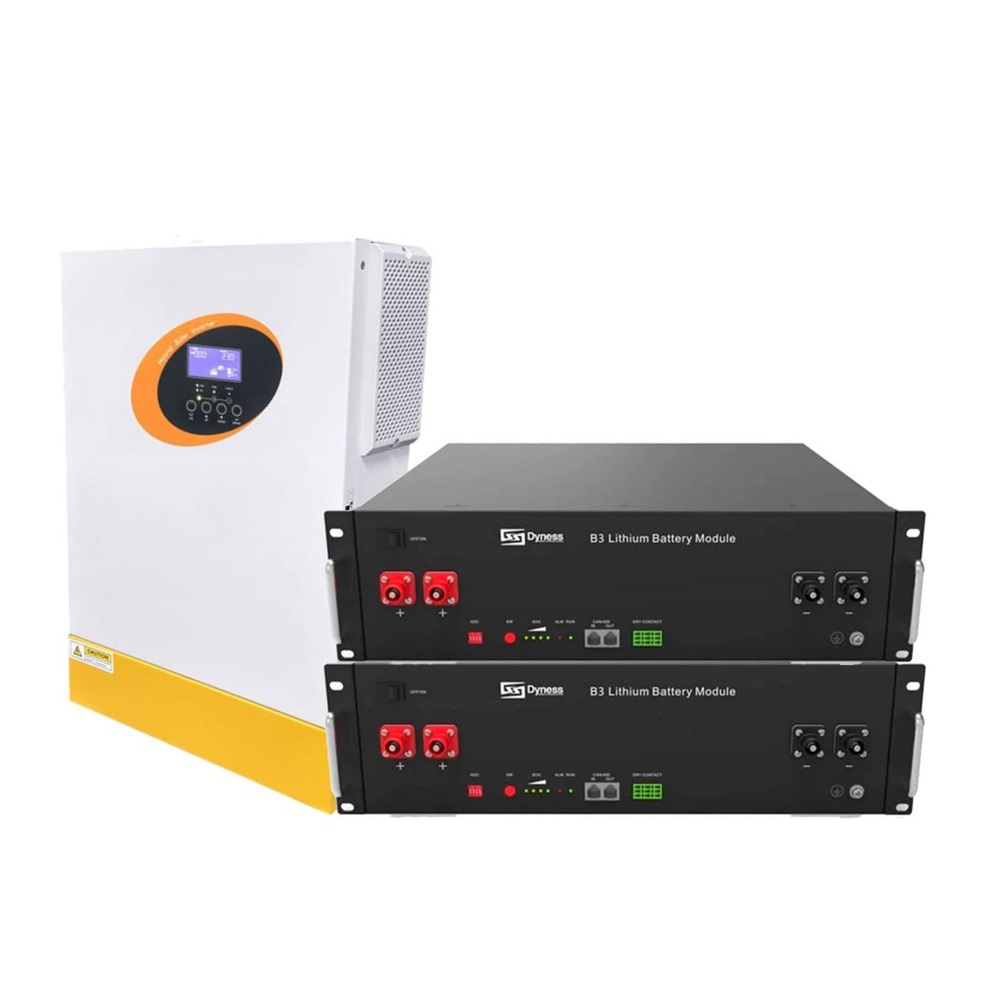 Комплект резервного живлення Гібридний інвертор JSDSolar J6200HPC + 2 акумулятора Dyness B4875 LiFePO4