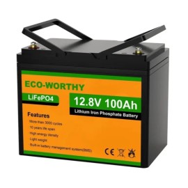 Комплект резервного автономного питания Гибридный инвертор Daxtromn AOH-1KW, 12 В, 40 А, 1000 Вт +Аккумулятор ECO-WORTHY LiFePO4 12V 100Ah со встроенным BMS