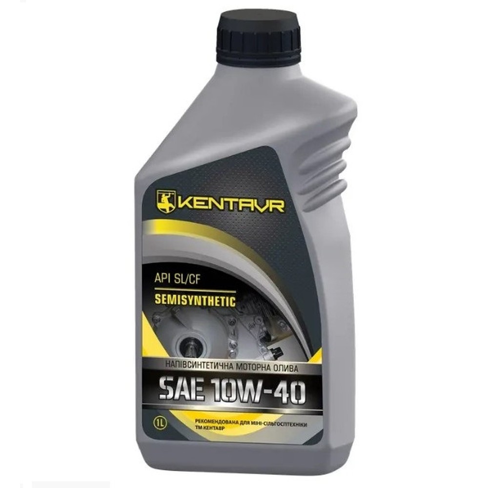 Масло моторне KENTAVR SEMISYNTHETIC 10W-40 API SN/CF, каністра 1л ПЕ