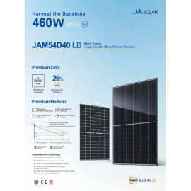 Комплект резервного автономного живлення Гібридний інвертор Daxtromn AOH-1KW, 12 В, 40 А, 1000 Вт +Акумулятор ECO-WORTHY LiFePO4 12V 100Ah з вбудованим BMS+ Сонячна панель JA Solar JAM54D40-455/LB 455W