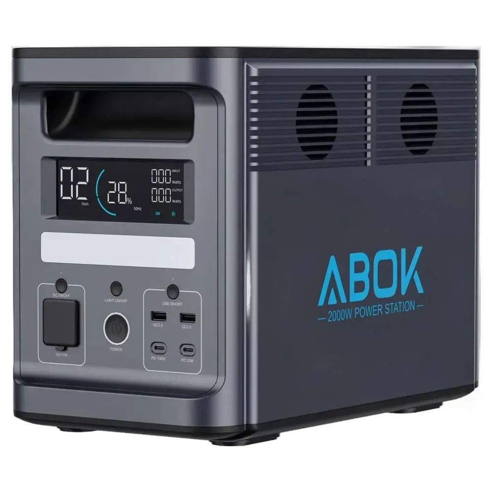 Зарядна станція ABOK 2000W 1536Wh Power Station