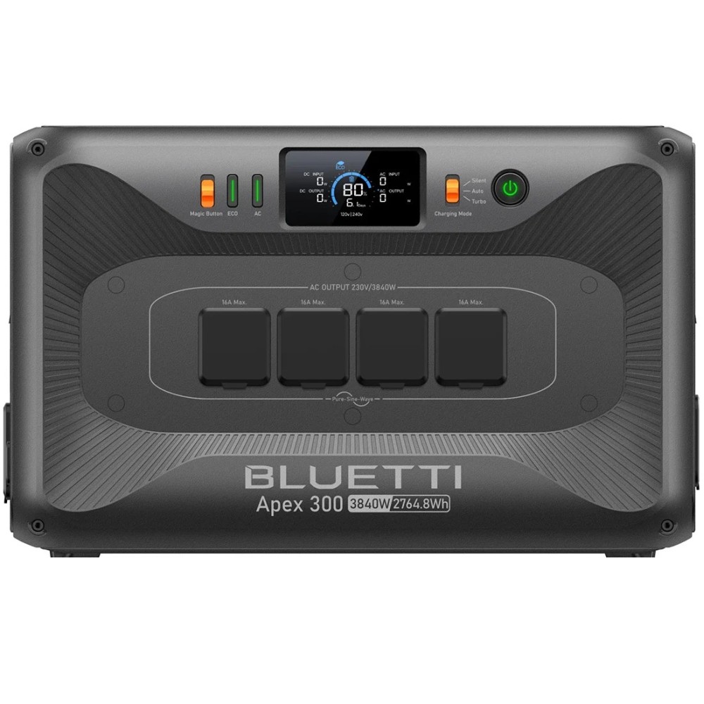 Зарядна станція Bluetti Apex 300, 3840 Вт, 2764,8 Вт*год (електростанція для дому, UPS, ДБЖ)