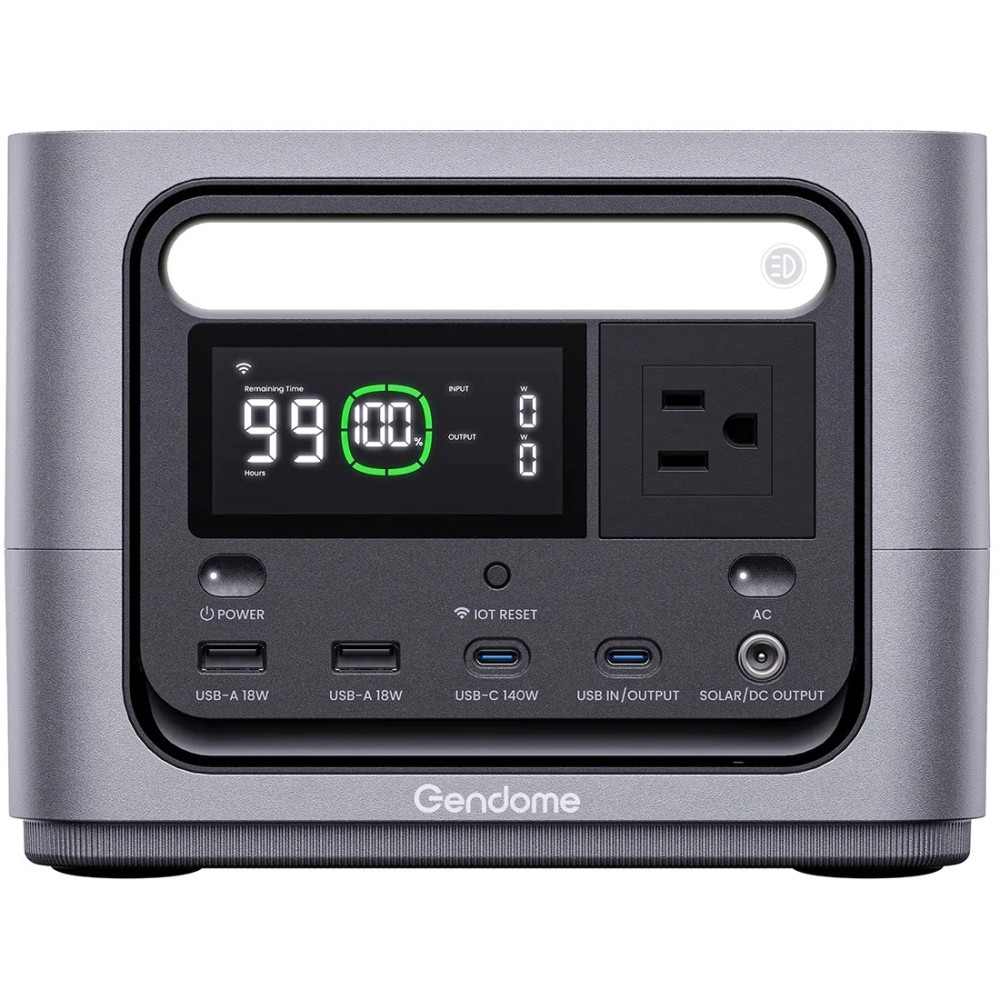 Зарядна станція Gendome Go 300, 300 Вт, 288 Вт*год (електростанція для дому, WIFI, Bluetooth, UPS, ДБЖ)