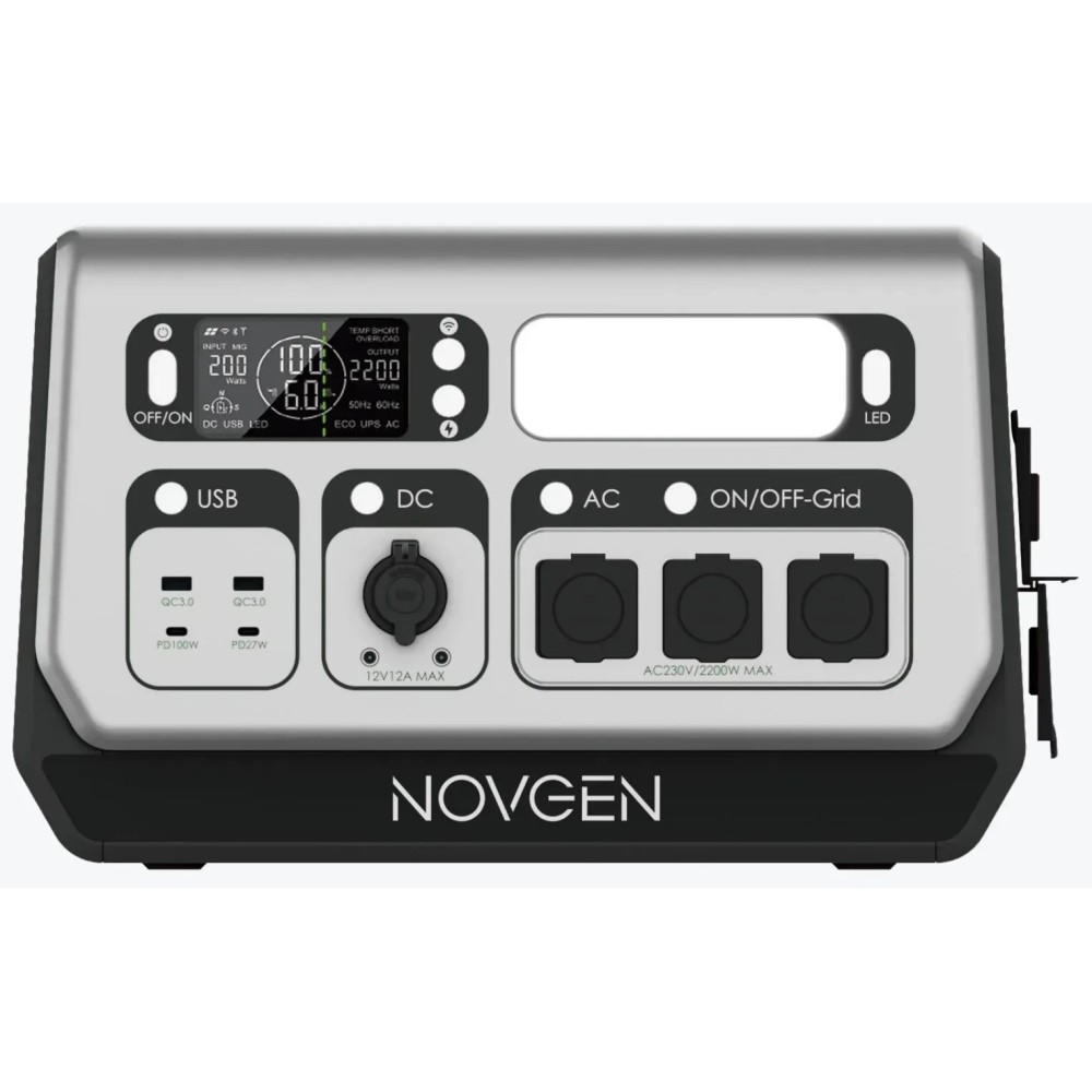 Novgen NOVB2048 — Акумуляторна електростанція 2200 Вт LiFePO4 3500 циклів