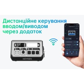 Novgen NOVB2048 — Акумуляторна електростанція 2200 Вт LiFePO4 3500 циклів