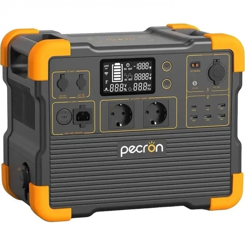 LiFePo4 4400/2200 Вт зарядна станція Pecron мобільний додаток, бездротова зарядка, портативна