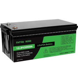 Акумулятор DATOU BOSS LiFePO4 12V/200AH (2560W*h) (літій-залізо-фосфатний акумулятор для ДБЖ (UPS))