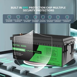 Акумулятор DATOU BOSS LiFePO4 48V/100AH (5120W*h) (літій-залізо-фосфатний акумулятор для ДБЖ (UPS))