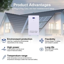 Акумулятор DAXTROMN 51.2V (48V) 100Ah LiFePO4, 5.12 kWh