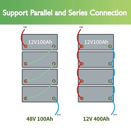 Акумулятор Outee LiFePO4 12.8V/100AH (1280W*h) (літій-залізо-фосфатний акумулятор для ДБЖ (UPS))