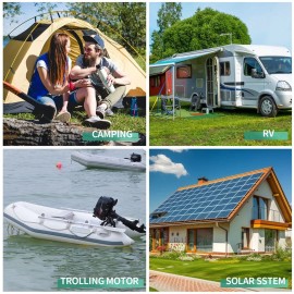 Акумулятор Outee LiFePO4 12.8V/100AH (1280W*h) (літій-залізо-фосфатний акумулятор для ДБЖ (UPS))