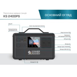  Електростанція портативна KS 2400PS