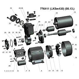 Станція 0.125кВт Hmax 30м Qmax 30л/хв (вихровий насос) 1л LEO LKSm130