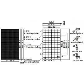 Двосторонній сонячний модуль Luxen LNDB-500ND (bifacial)