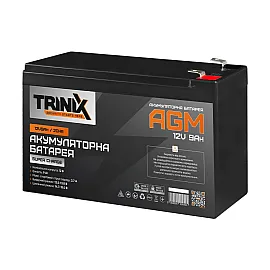 Trinix 12V9Ah/20Hr Super Charge AGM Акумуляторна батарея 12В 9Аг свинцево-кислотна