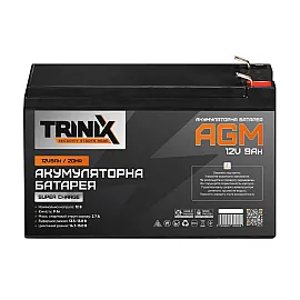 Trinix 12V9Ah/20Hr Super Charge AGM Акумуляторна батарея 12В 9Аг свинцево-кислотна