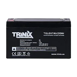 Акумуляторна батарея гелева 6В 7Аг Trinix TGL6V7Ah/20Hr GEL