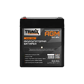 Акумуляторна батарея 12В 4Аг Trinix 12V4Ah/20Hr AGM свинцево-кислотна