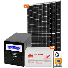 Сонячна електростанція (СЕС) Стандарт (без комплектуючих) 4kW АКБ 4.8kWh Gel 100 Ah