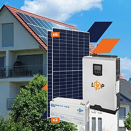 Обладнання для сонячної електростанції (СЕС) Стандарт 3,5 kW АКБ 3,6kWh MGel 150 Ah