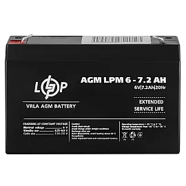 Акумулятор AGM LPM 6V - 7.2 Ah