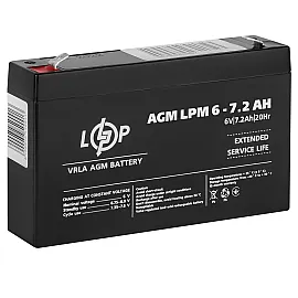 Акумулятор AGM LPM 6V - 7.2 Ah