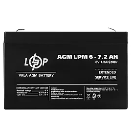 Акумулятор AGM LPM 6V - 7.2 Ah