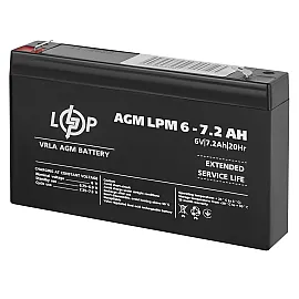 Акумулятор AGM LPM 6V - 7.2 Ah
