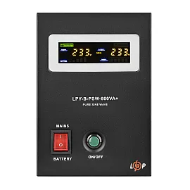 У/Ц ДБЖ LogicPower LPY-B-PSW-800VA+ (560Вт) 5A/15A з правильною синусоїдою 12V