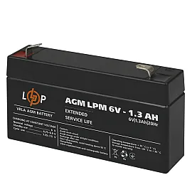 Акумулятор AGM LPM 6V - 1.3 Ah