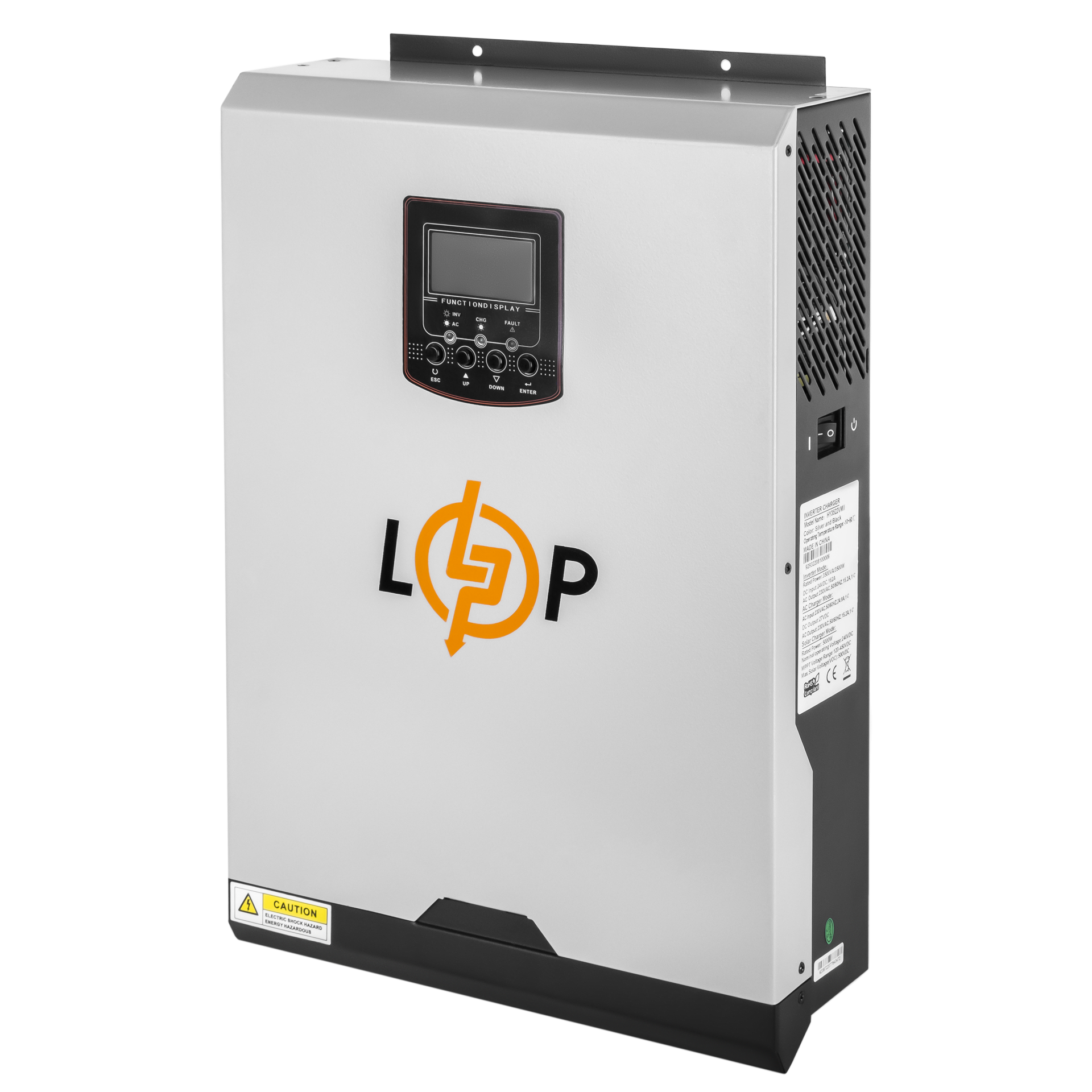Гібридний сонячний інвертор (ДБЖ) LogicPower LPW-HY-3522-3500VA (3500Вт) 24V 100A MPPT 120-450V