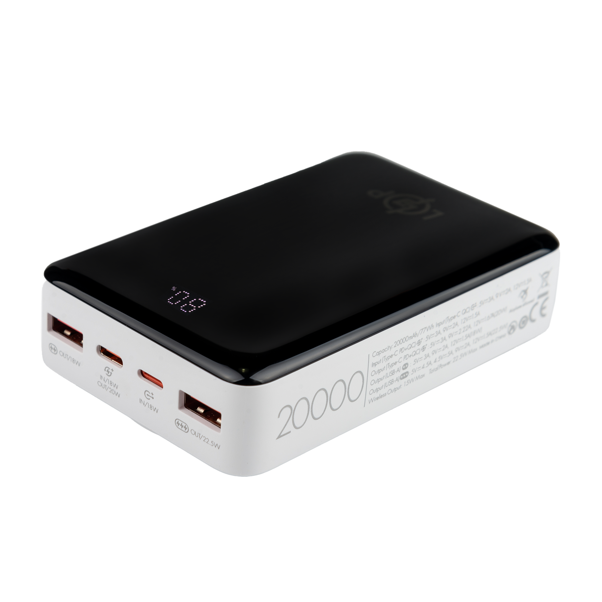 Бездротовий Power Bank LP PQ18 20000mAh