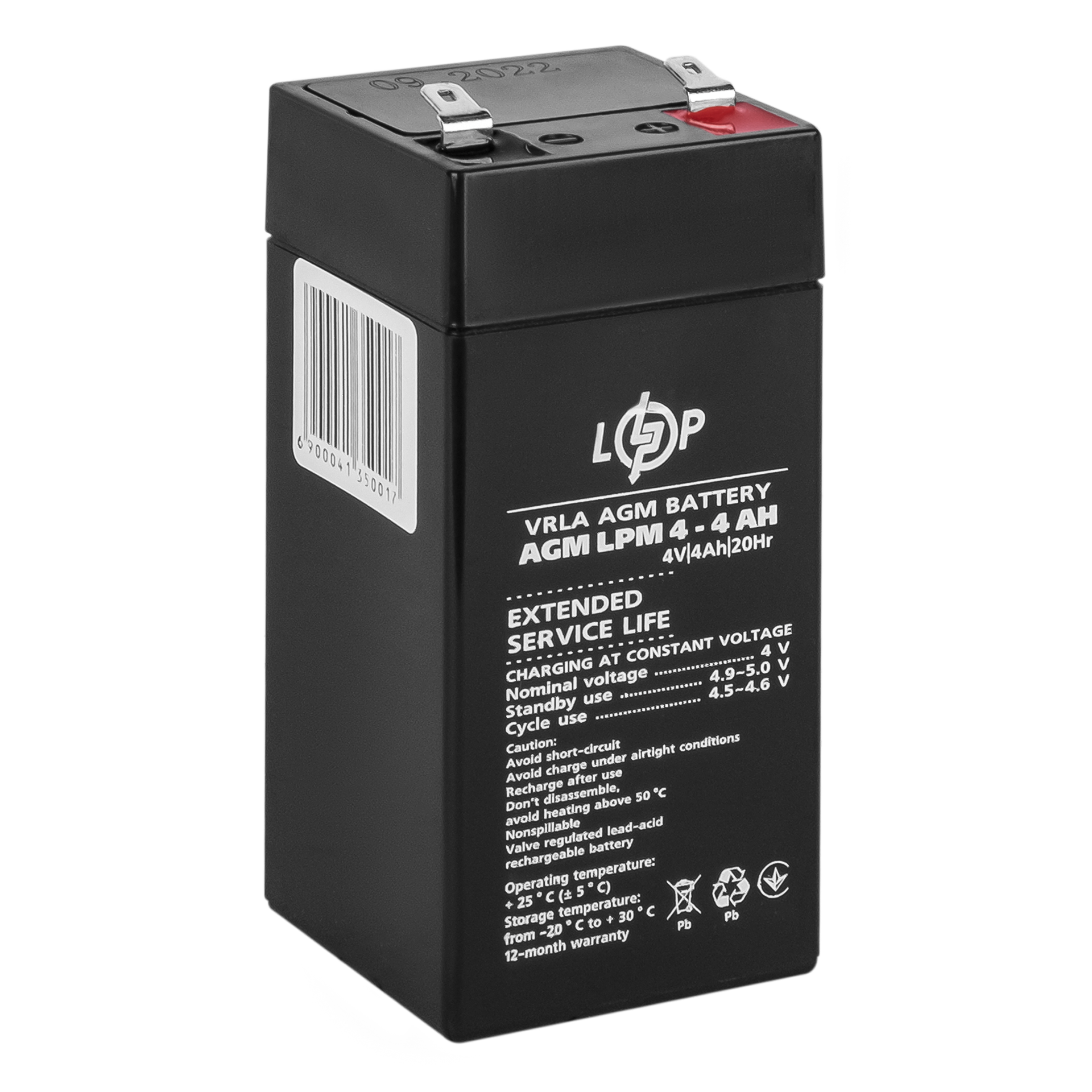 Акумулятор AGM LPM 4V - 4 Ah